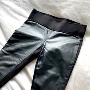 Club Monaco Black faux leather pants